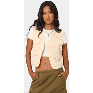 Adidas Women's Adventure Crop Gilet Vest‎ Sandstorm Medium  NWT